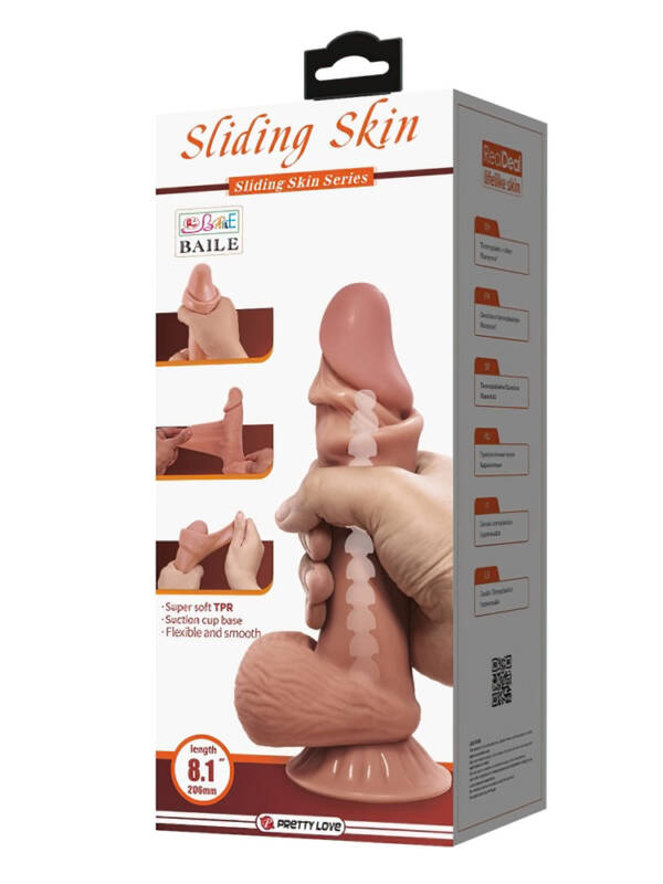 Consolador Sliding Skin Duvall 8.1 – Realismo Vertebrado y Piel Deslizante