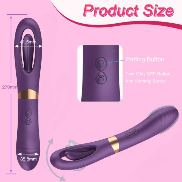Vibrador Lisa Flicker Dual – 10 Velocidades y Lengua Estimuladora - Image 2
