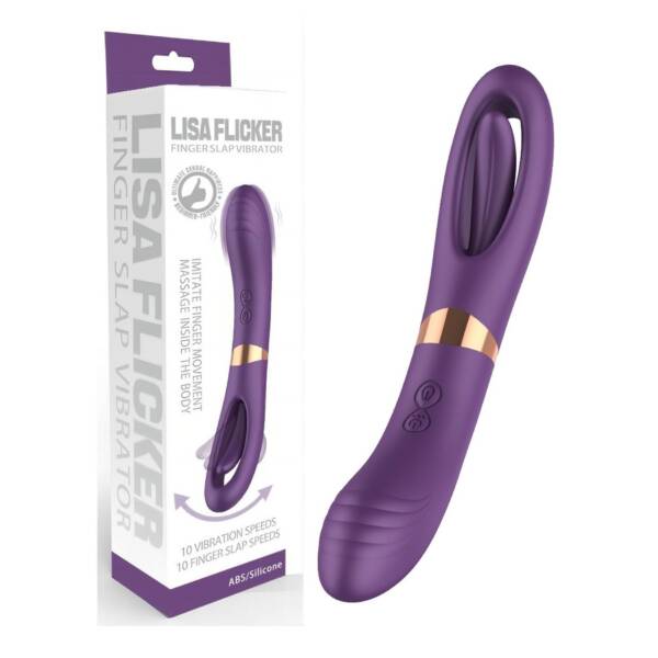 Vibrador Lisa Flicker Dual – 10 Velocidades y Lengua Estimuladora