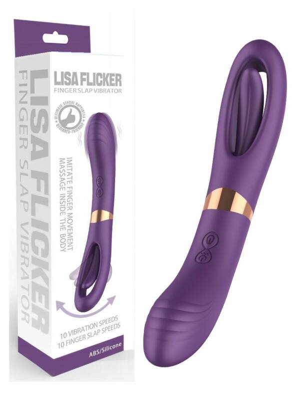 Vibrador Lisa Flicker Dual – 10 Velocidades y Lengua Estimuladora
