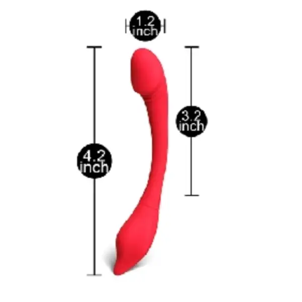 Vibrador  Rojo App‑Controlado – 11 Modos para Estimulación Prostática y Perineal - Image 2